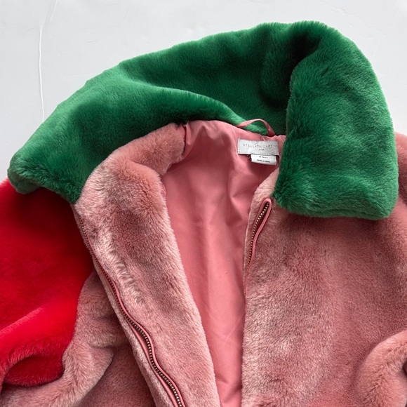 Colorblock Stella McCartney Kids Fuzzy Jacket - Picture 3 of 4